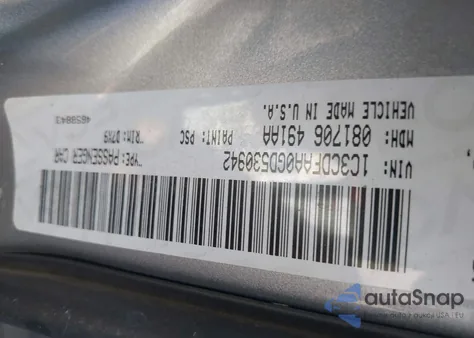 2016 Dodge Dart Se z USA, uszkodzony, nr VIN 1C3CDFAA0GD530942